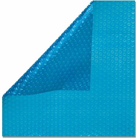 SUPERJOCK 18 x 38 in. Rectangle Heavy Pool Solar Cover Blanket, Blue & Silver SU2546119
